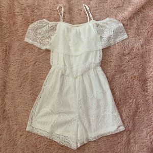 NWT Beautiful Lace Off White Romper
